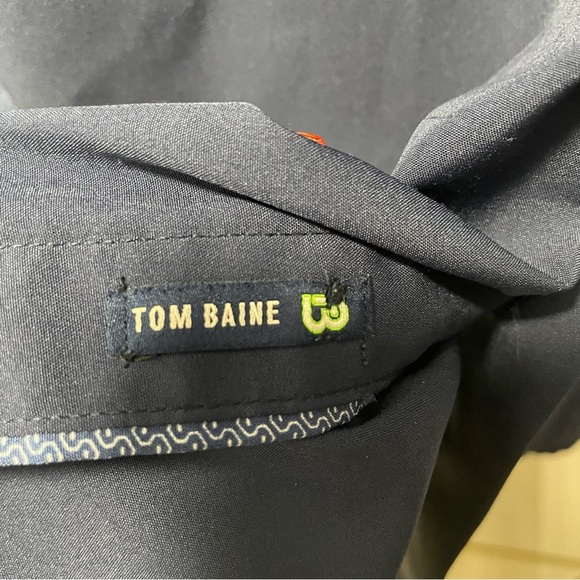 Tom Blaine Large  Men's Deep Blue Button Down Shirt - Picture 6 of 10